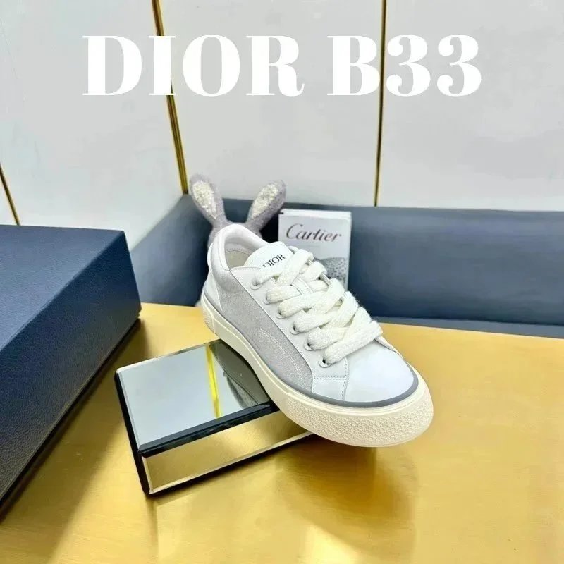 Dior Sneakers Low-Top Lace-Up with Embroidered Panels — 8