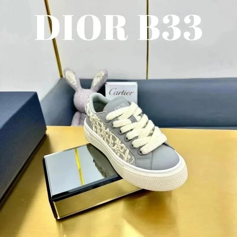 Dior Sneakers Low-Top Lace-Up with Embroidered Panels — 11