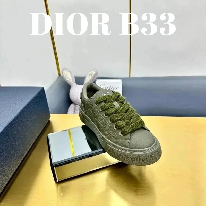 Dior Sneakers Low-Top Lace-Up with Embroidered Panels — 13