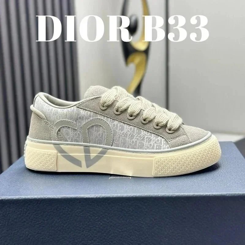 Dior Sneakers Low-Top Lace-Up with Embroidered Panels — 24