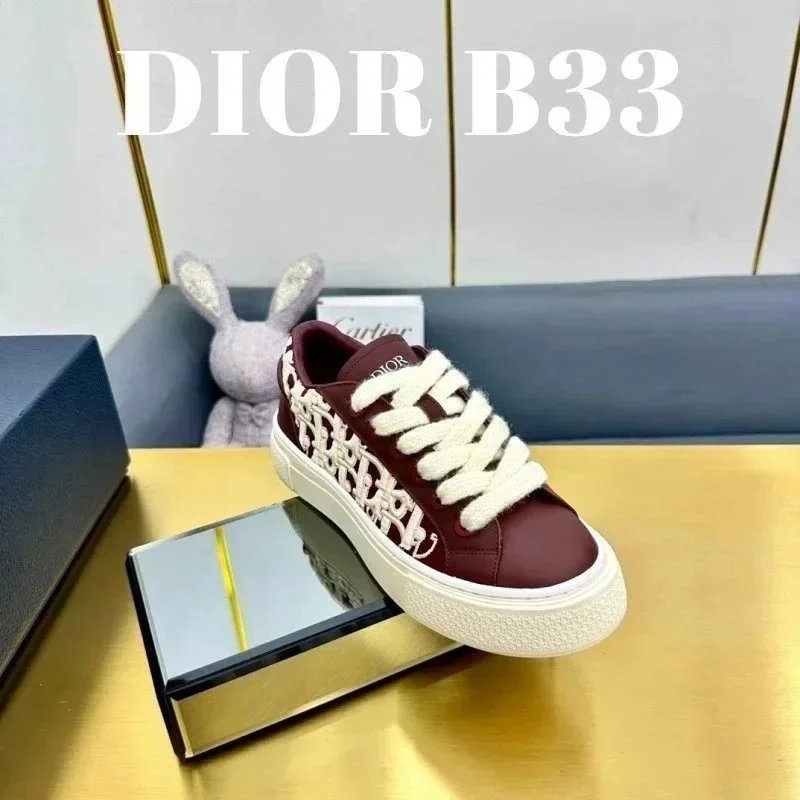 Dior Sneakers Low-Top Lace-Up with Embroidered Panels — 10