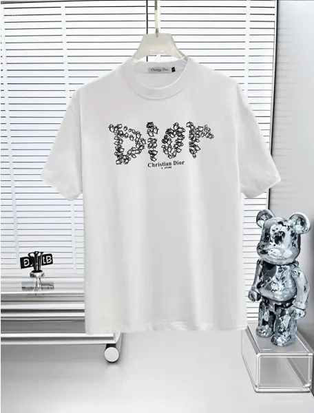 Dior Oblique Spray-Paint T-Shirt White - 8