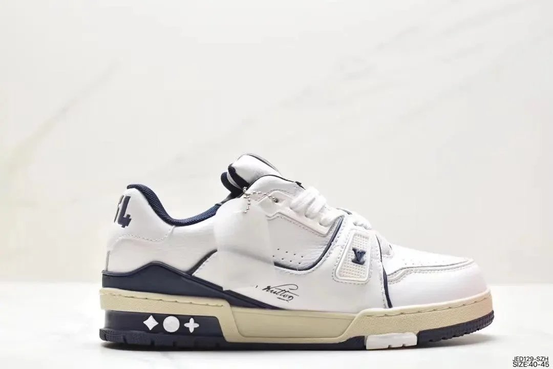 15 White Dark Blue