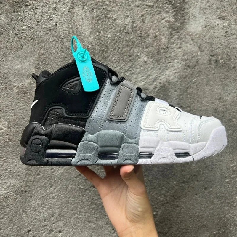 white, gray and black
