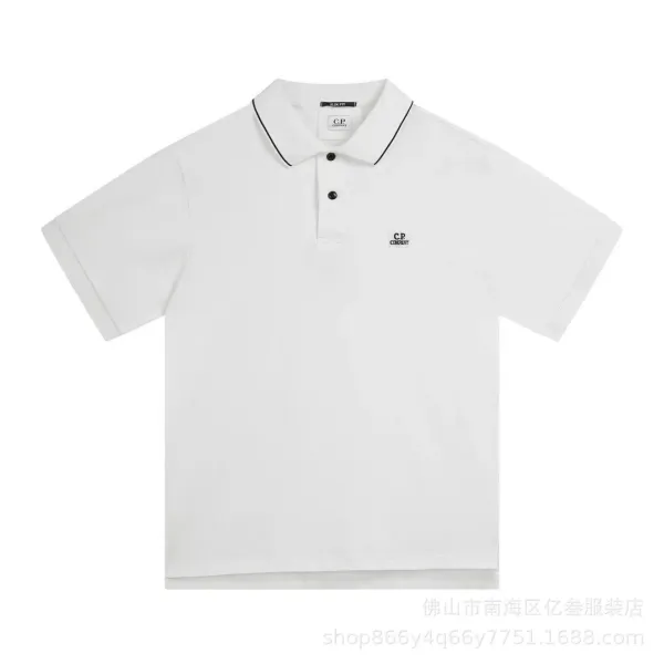 C.P. Company Classic White Polo Shirt - 1