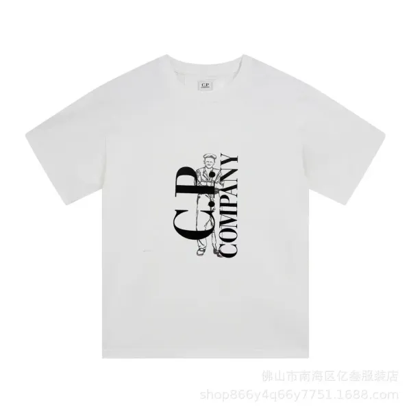 C.P. Company Graphic Print White T-Shirt - 1