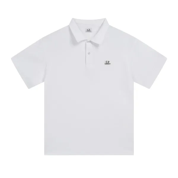 C.P. Company Logo Polo White Polo Polo Shirt - 1