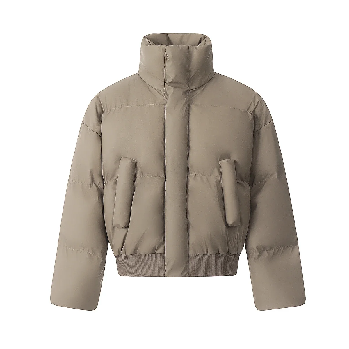 Lululemon Cropped Puffer Jacket with Stand-Up Collar