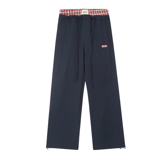 JiaYiKu Women's 2025 Summer New American Retro Double Waistband Fake Two-Piece Personalized Design Straight-Leg Casual Pants