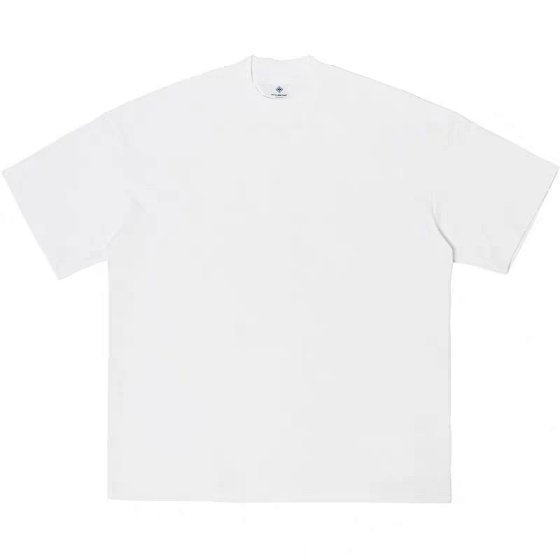 250G double yarn Xinjiang pure cotton wide washed Japanese men's short sleeved T-shirt with round neck, summer trendy couple's outfit