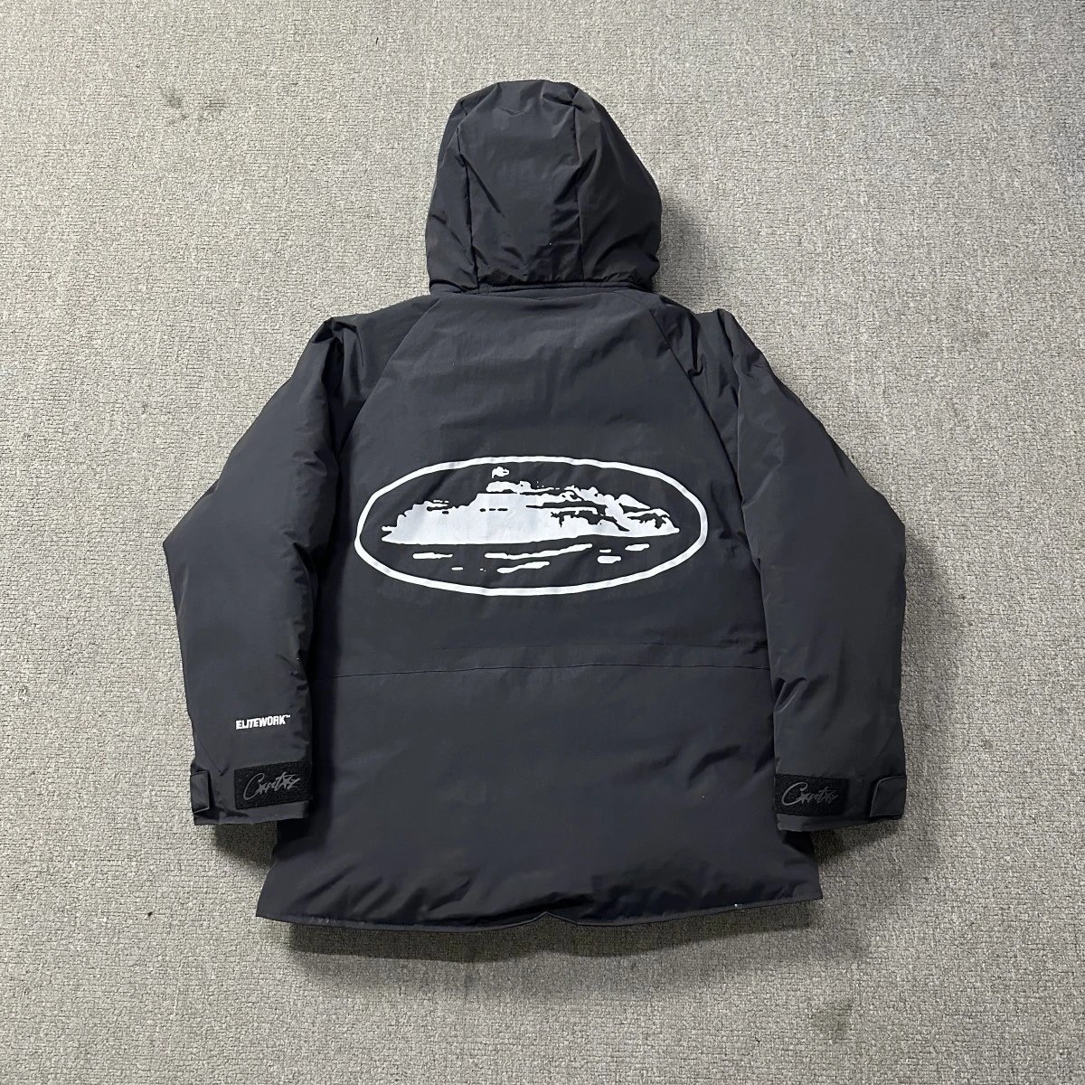 Corteiz x Elite Work Parka Black Outerwear - 1