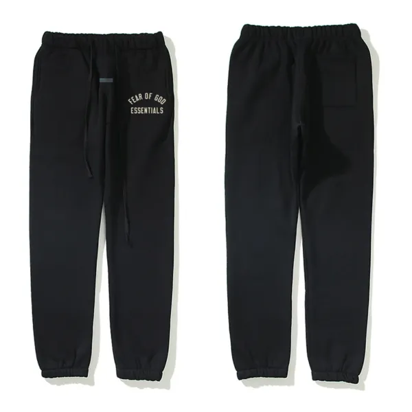 Fear of God Essentials Logo Sweatpants Black - 1