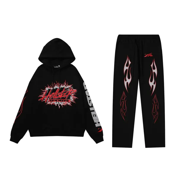 Hellstar Flame Logo Sweatpants Black - 23