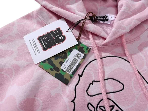 A Bathing Ape ABC Camo Hoodie White - 13