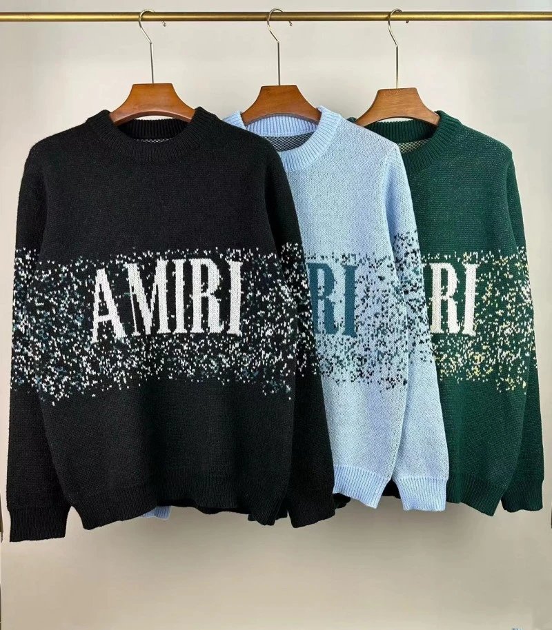 Amiri Lace-Embellished Arch Logo Cream Sweater - 21