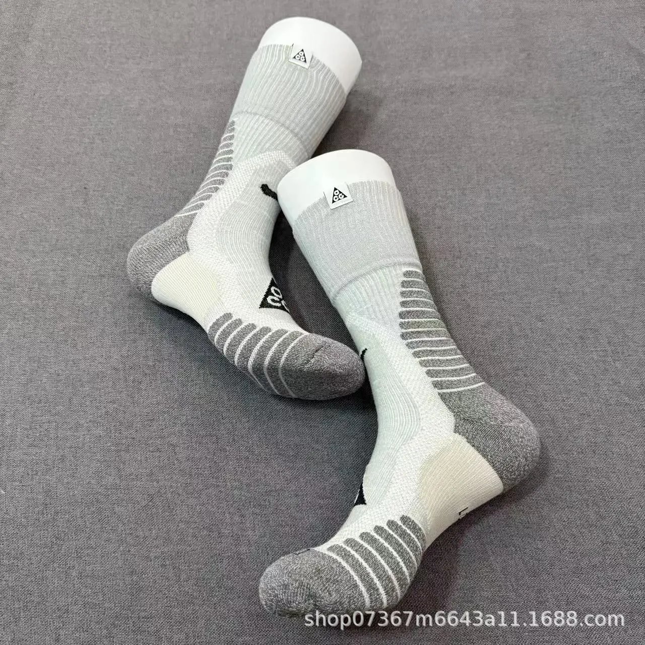 Nike Dri-FIT Performance Socks Black/Gray - 12
