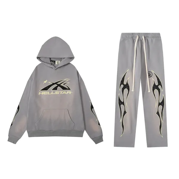 Hellstar Flame Logo Sweatpants Black - 25