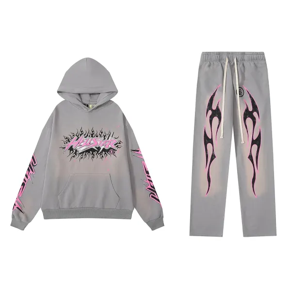 Hellstar Flame Logo Sweatpants Black - 42