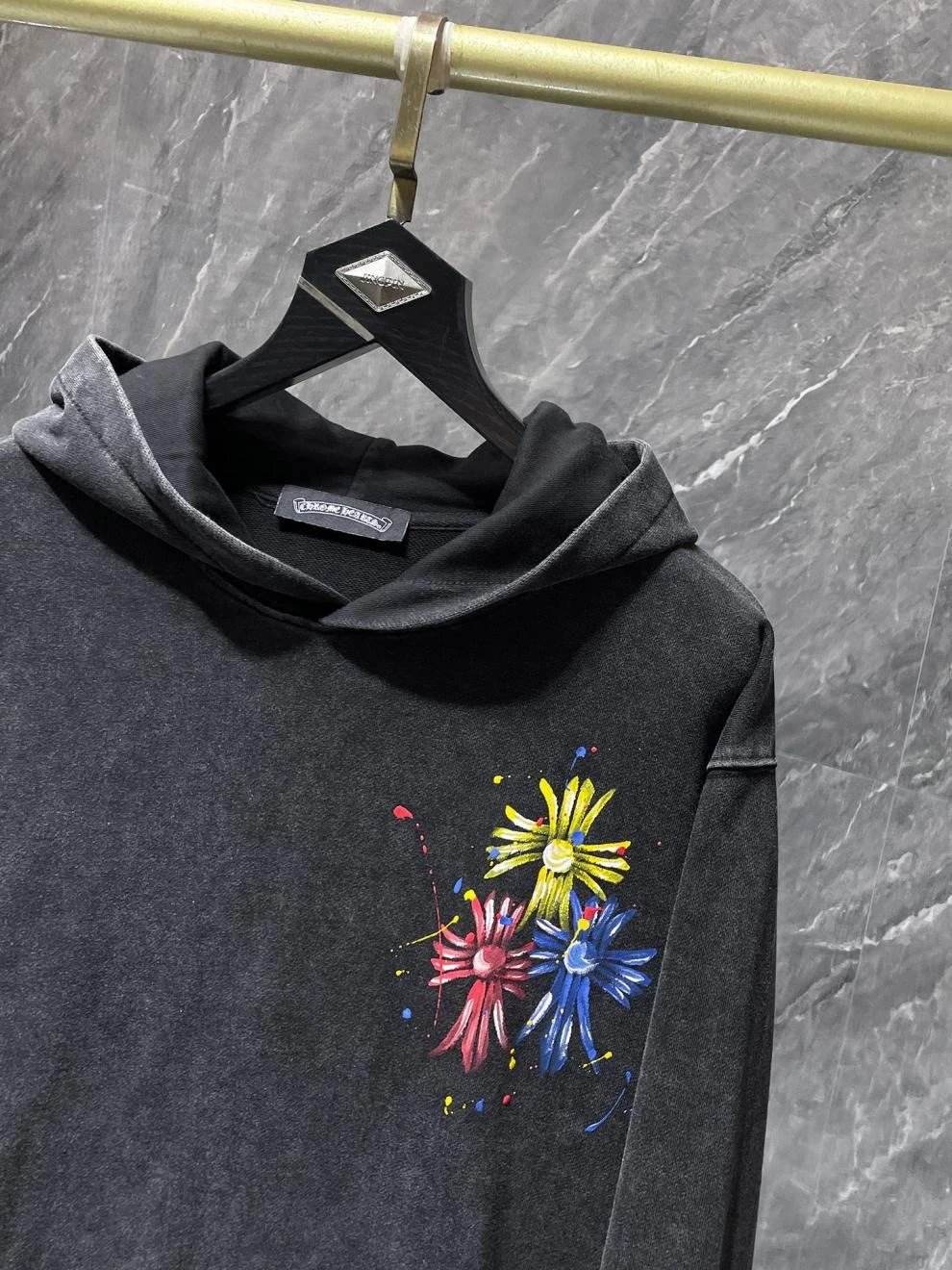 Chrome Hearts White Cross-Embroidered Zip-Up Hoodie - 29