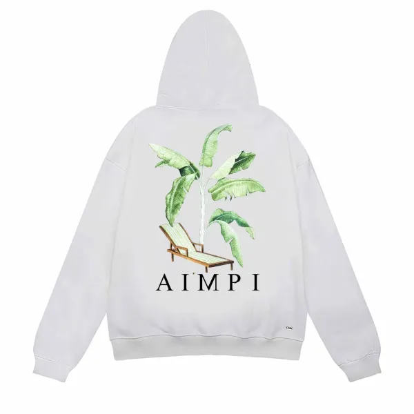 AIMPI Banana Leaf Lounge Chair Hoodie White - 1