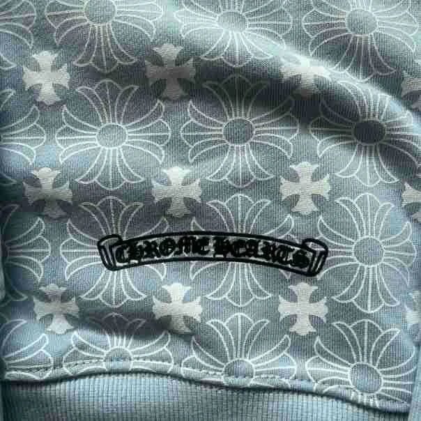 Chrome Hearts White Cross-Embroidered Zip-Up Hoodie - 18