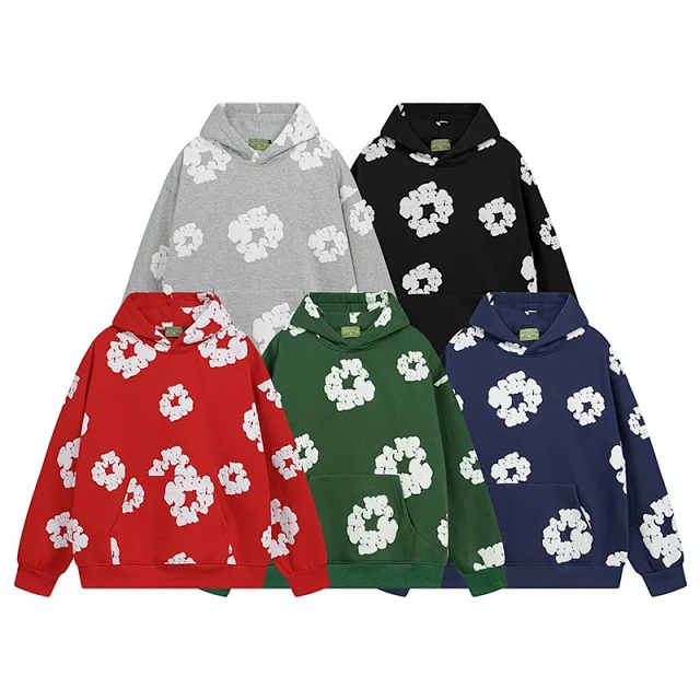 Unbranded Hoodies & Sweatshirts Cotton Wreath Print Hoodie product detail image 3