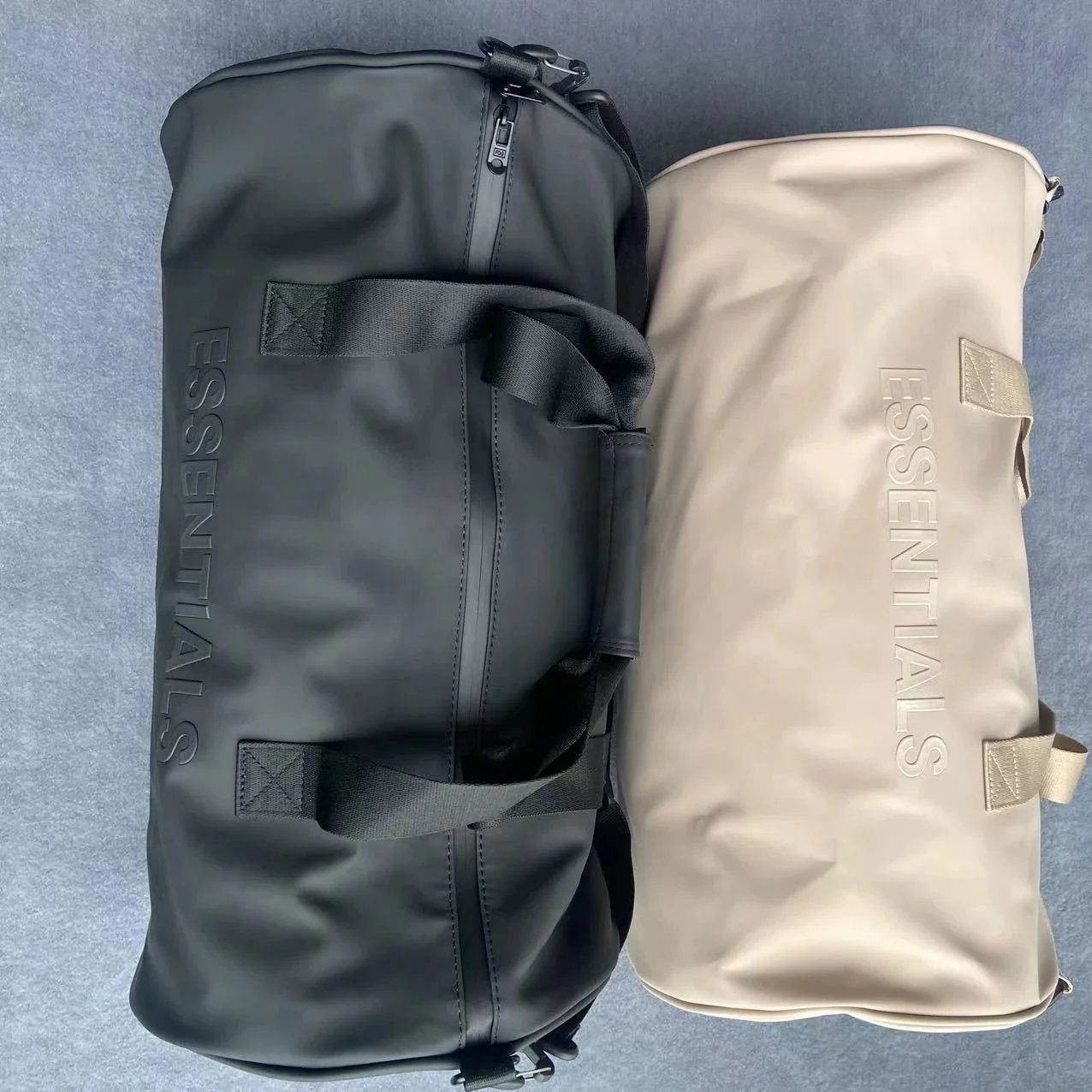 Fitness bag Spu leather dry wet separation travel bag handbag