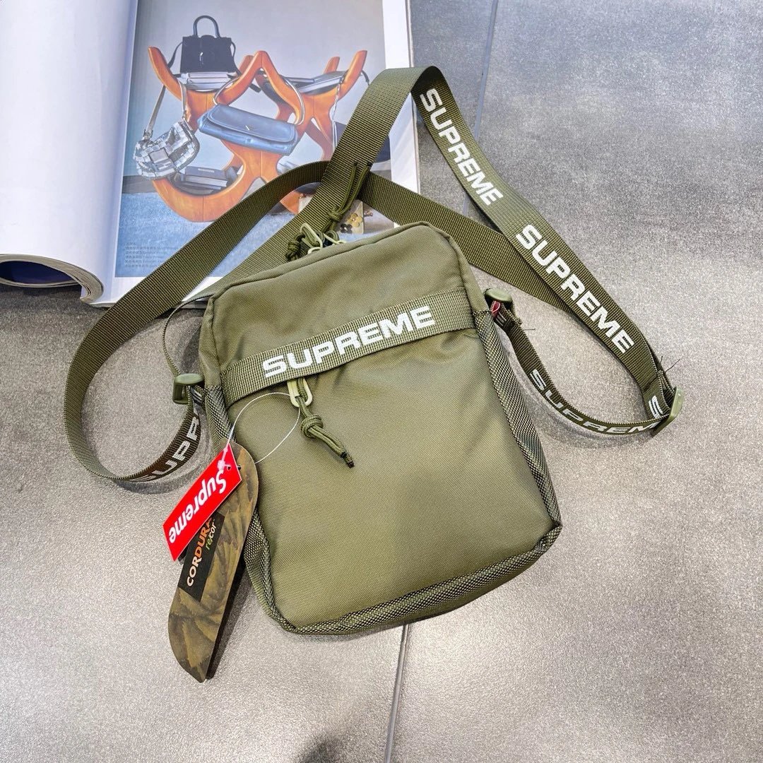 Supreme Cordura Shoulder Bag Army Green