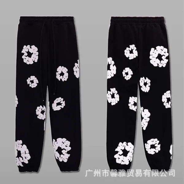 Design Floral Print Purple Hoodie - 35