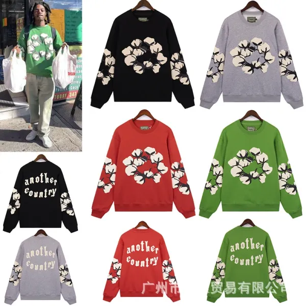 Design Floral Print Purple Hoodie - 9