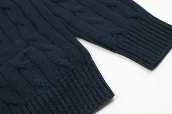 Ralph Lauren Cable Knit Cardigan White Sweater - 15