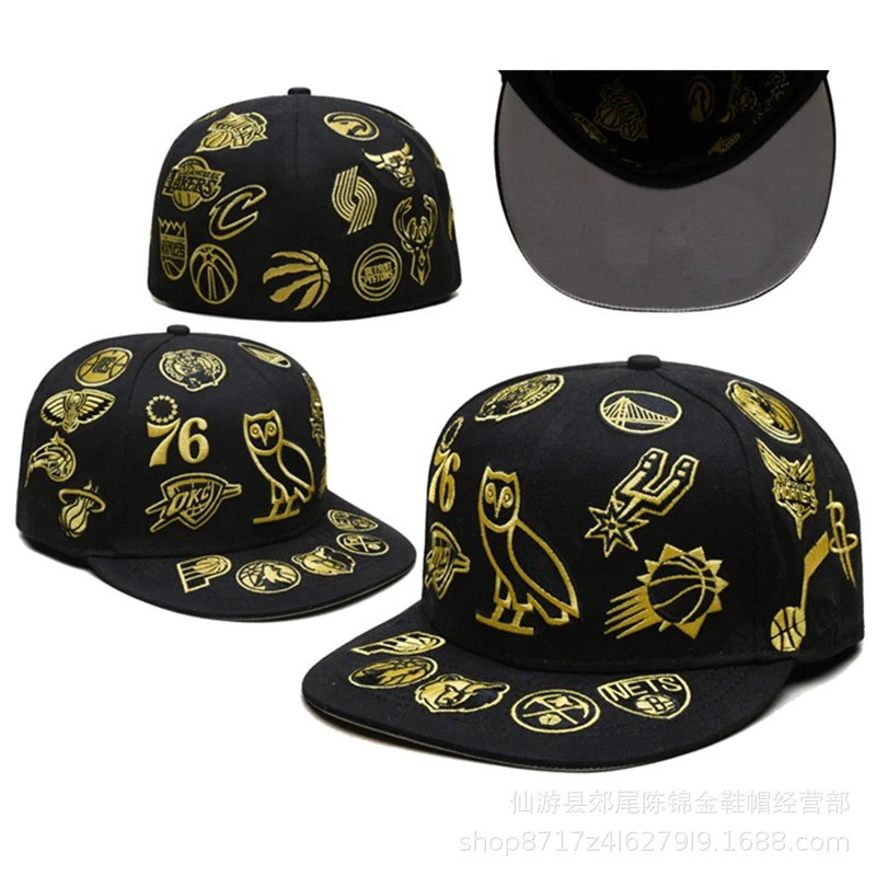 New Era Hats 59FIFTY fitted flat-brim baseball cap with embroidered MLB team logos image 4