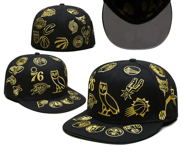 New Era Hats 59FIFTY fitted flat-brim baseball cap with embroidered MLB team logos product detail image 2