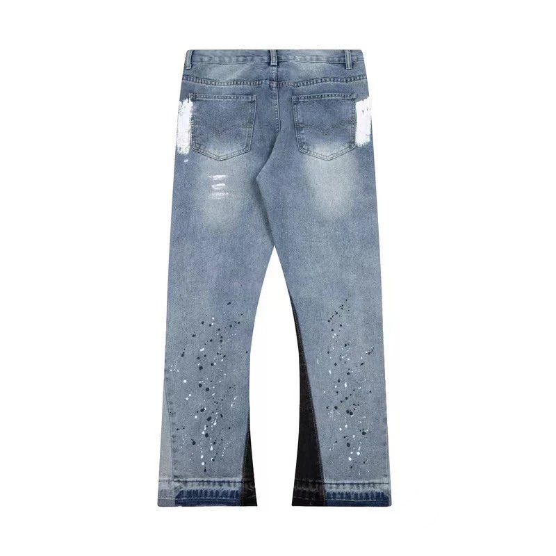 Gallery Dept. Distressed Paint-Splatter Flared Jeans - 2
