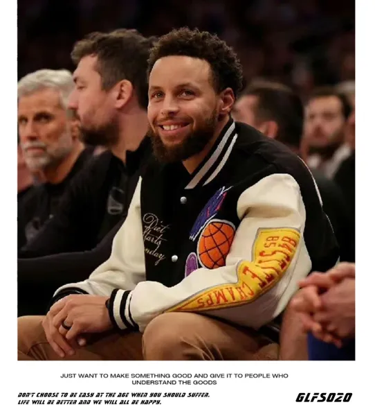 GLFS Diet Starts Monday Varsity Jacket Black/White Multicolor - 7