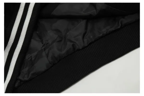 GLFS Diet Starts Monday Varsity Jacket Black/White Multicolor - 13