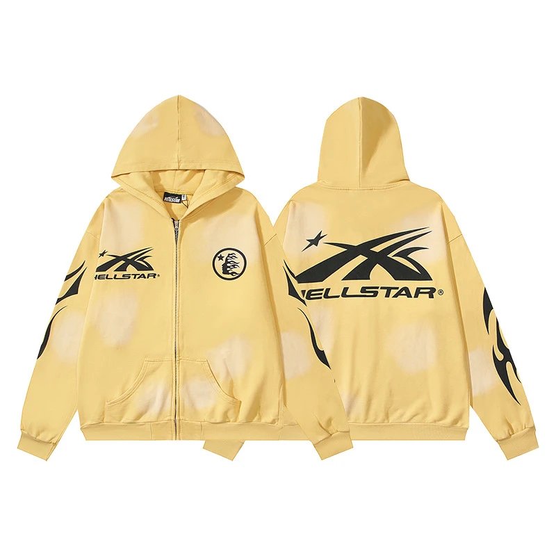 Hellstar Hoodies & Sweatshirts Washed Graphic Pullover Hoodie image 2