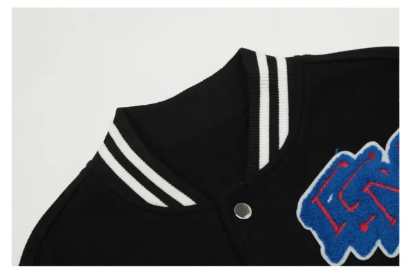 GLFS Diet Starts Monday Varsity Jacket Black/White Multicolor - 15