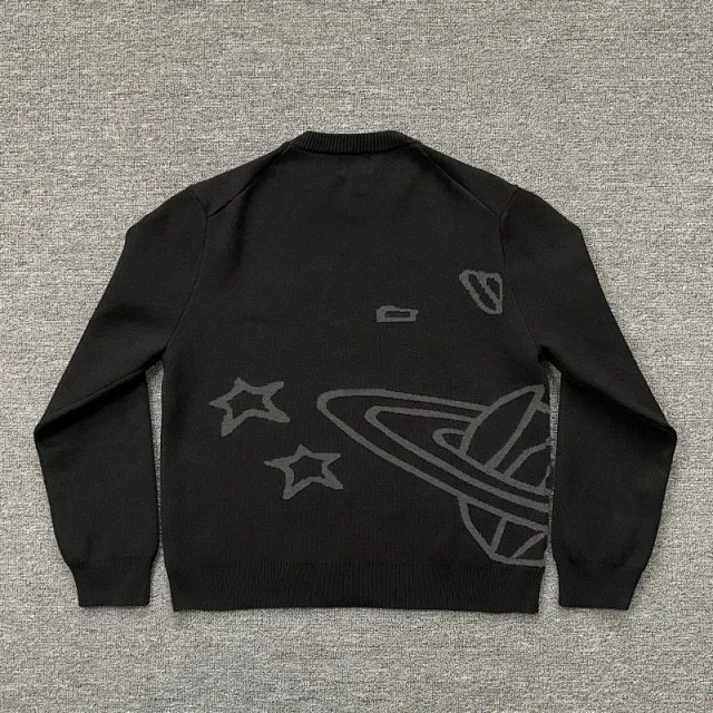 Broken Planet Knitwear Jacquard graphic crewneck sweater product detail image 13