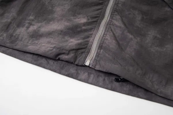 Stüssy Acid Wash Hooded Windbreaker Gray Outerwear - 8
