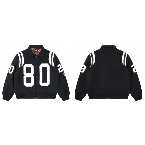 Off-White Varsity Jacket Black/White Outerwear - 1