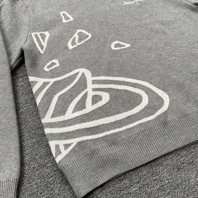 Broken Planet Knitwear Jacquard graphic crewneck sweater product detail image 22