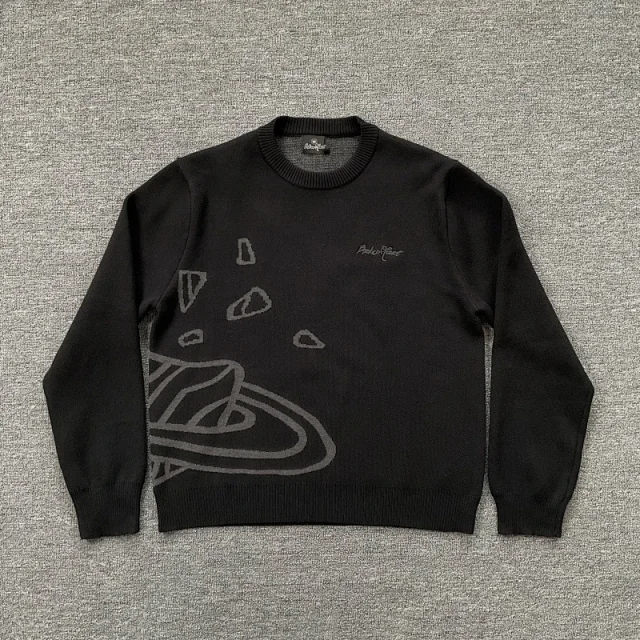 Broken Planet Knitwear Jacquard graphic crewneck sweater product detail image 12