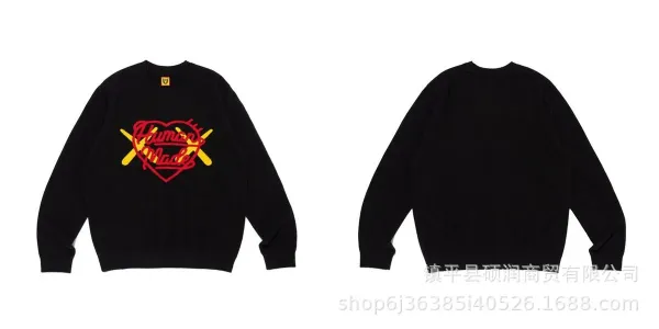 Human Made H Logo Knit Sweater Navy - 4