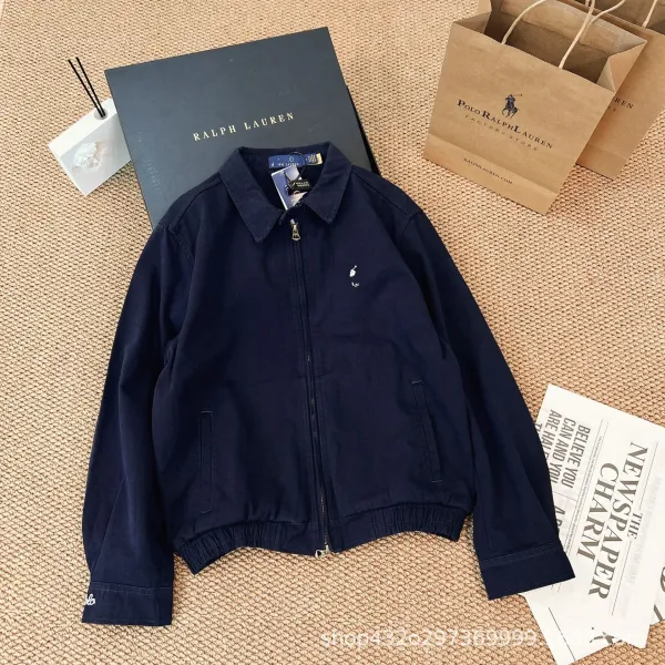 Polo Ralph Lauren Classic Zip-Up Jacket Navy Outerwear - 1