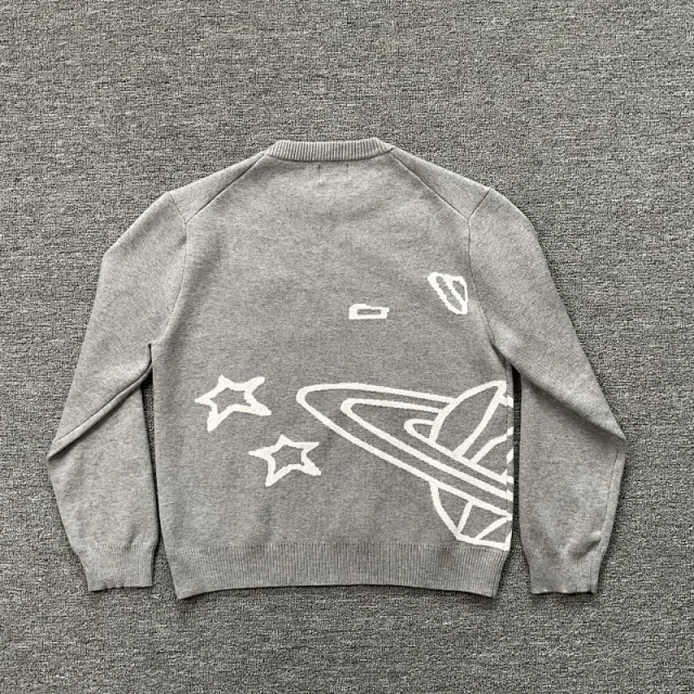 Broken Planet Knitwear Jacquard graphic crewneck sweater product detail image 19