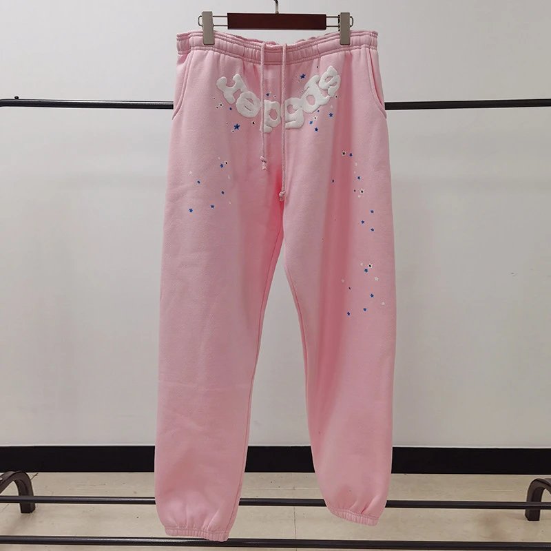 Yeezy Sweatpants Pink Star Embroidery Sweatpants - 1