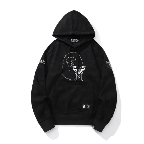 A Bathing Ape ABC Camo Hoodie White - 9