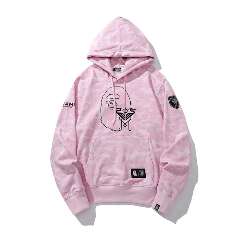Catalog seller-listing image: Camouflage embroidered pullover hoodie; not warehouse QC