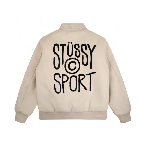 Stüssy Patchwork Varsity Jacket Black Outerwear - 26